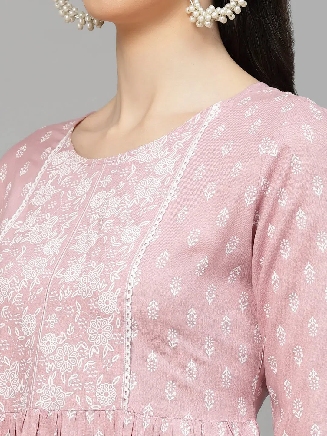 Printed Naira Cut Kurta Set | Women's Indian Kurta Sets