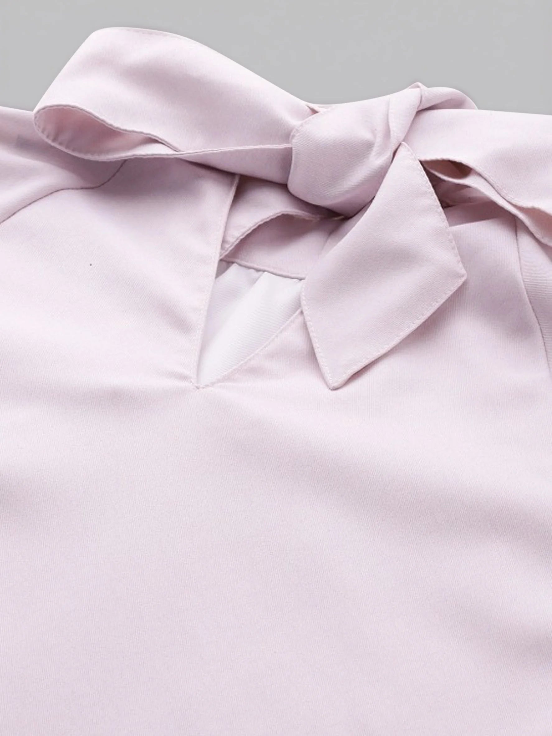 Rosah Women Light Pink High Neck Printed Smart Casual Top-RSTPPDSTDP-07