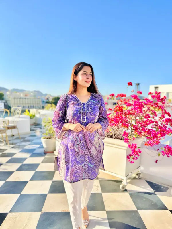 Women's Viscose Printed Straight Kurta Pant With Dupatta
