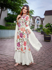 Women's Viscose Embroidered Straight Kurta Pant With Dupatta-ME94-surbhimirrorprint