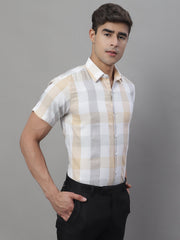 Men's Pure Cotton Checked Formal Shirts