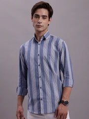 Men's Striped Casual Shirt-SF 890