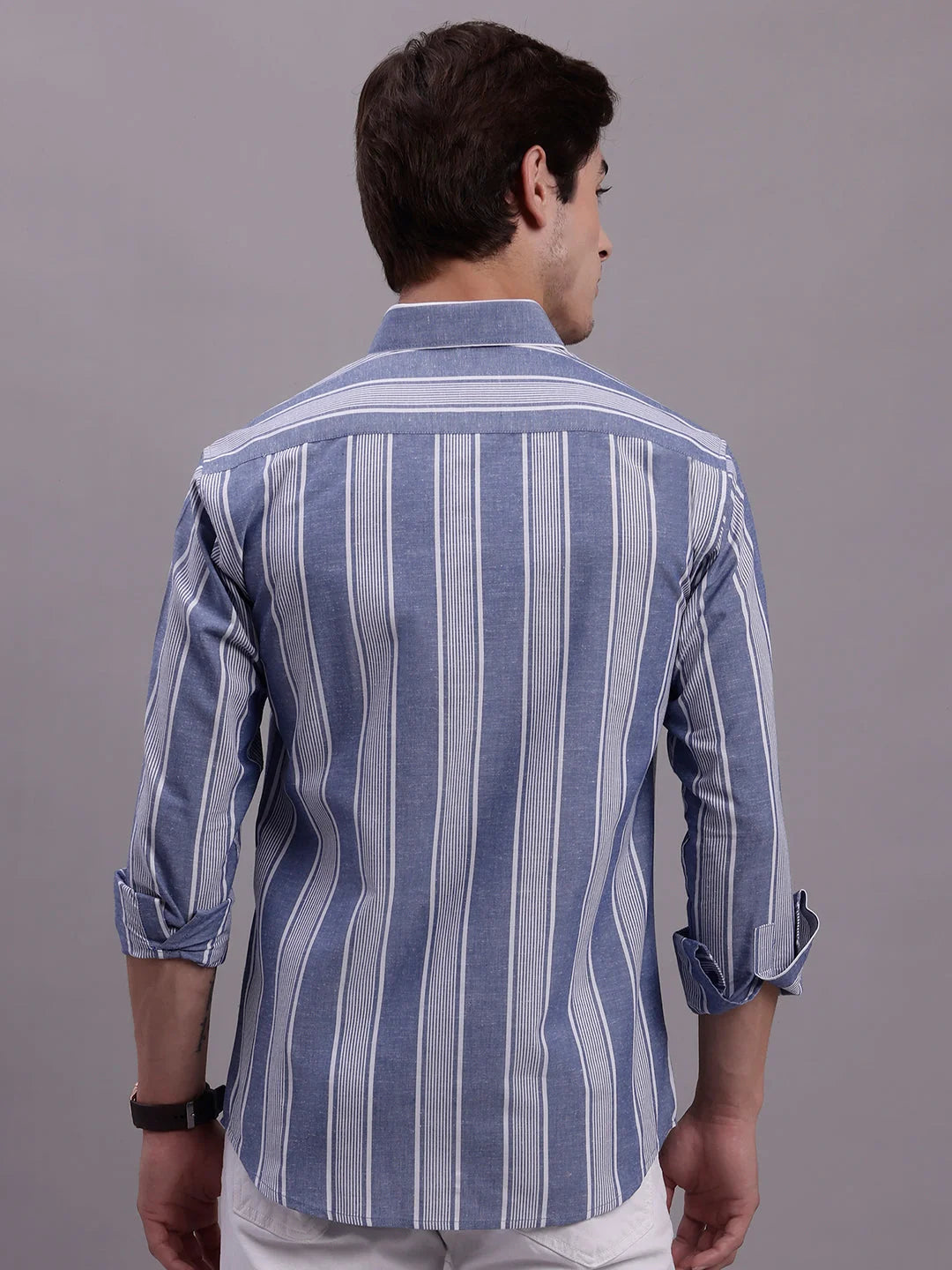 Men's Striped Casual Shirt SF 890 | Cotton Comfort Style