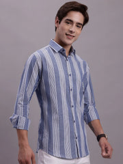 Men's Striped Casual Shirt-SF 890