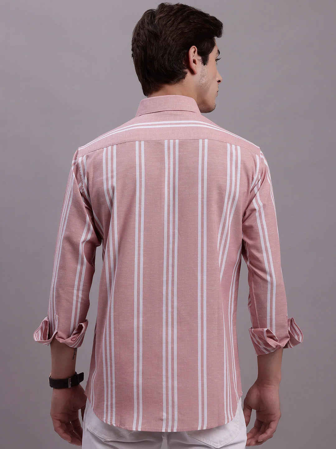 Men's Striped Casual Shirt SF-890Q | Cotton Comfort