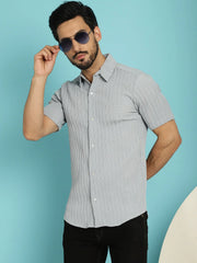 Striped Casual Shirt-Styled Inn