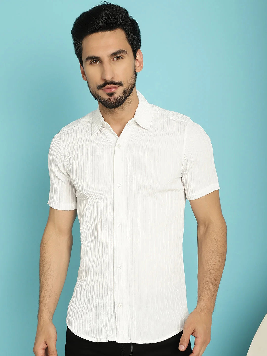 Striped Casual Mens Shirt - Stylish Cotton Shirt - On Sale Now!