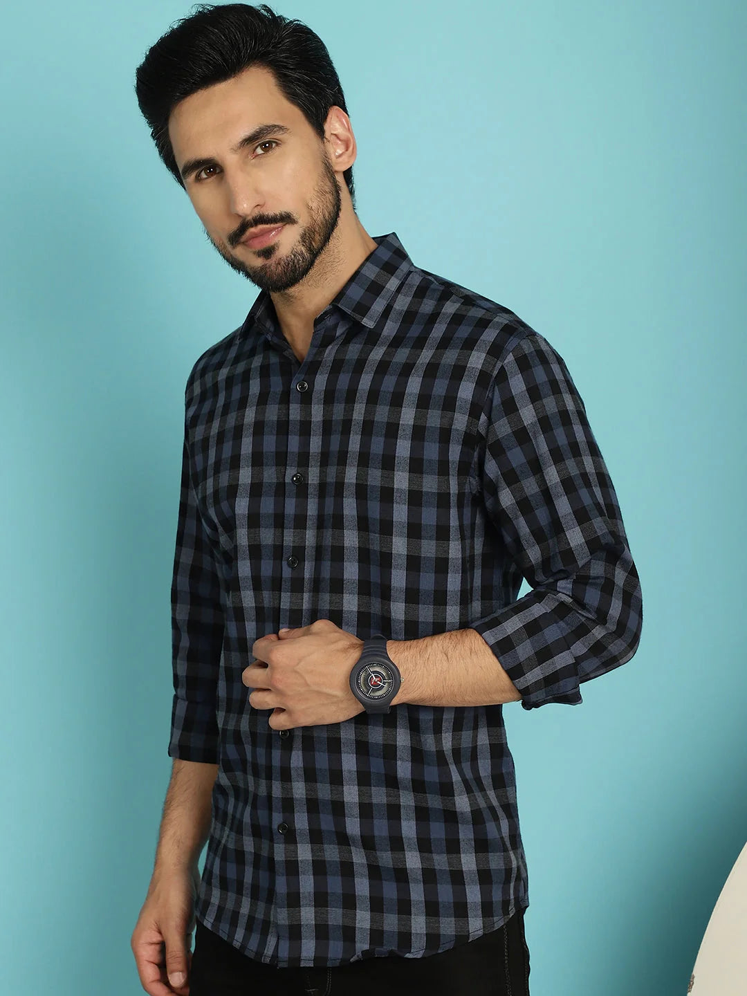 Checked Casual Mens Shirt - Stylish Cotton Shirt - Styled Inn
