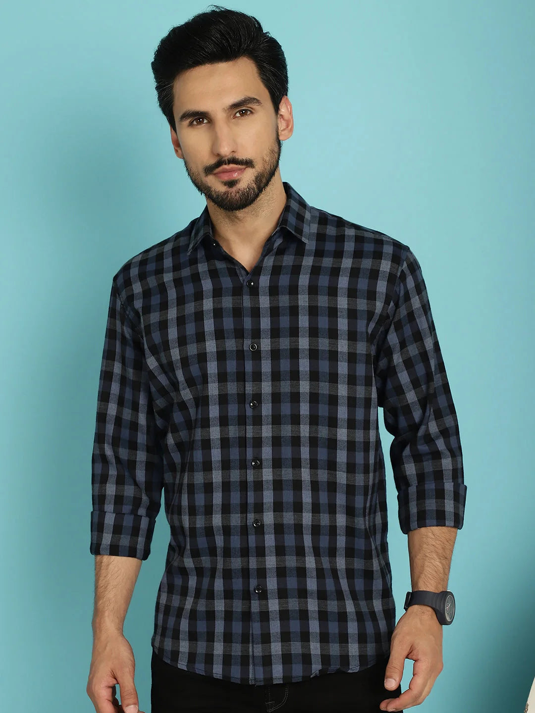 Checked Casual Mens Shirt - Stylish Cotton Shirt - Styled Inn