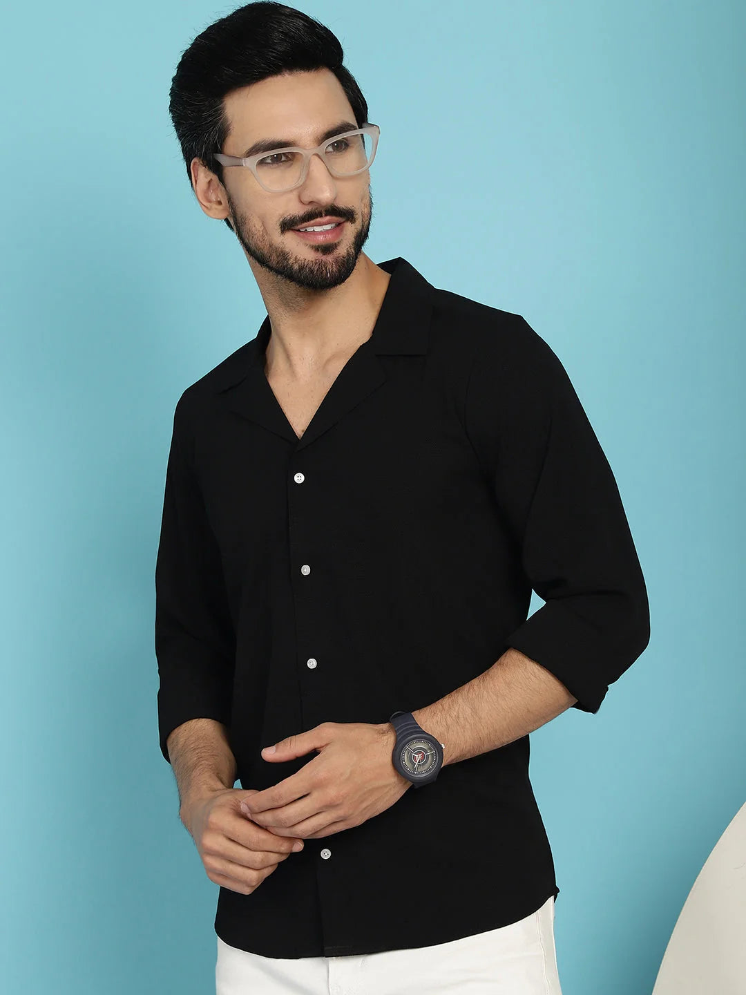 Cotton Assorted Style Shirt | Lapel Collar Casual Shirts