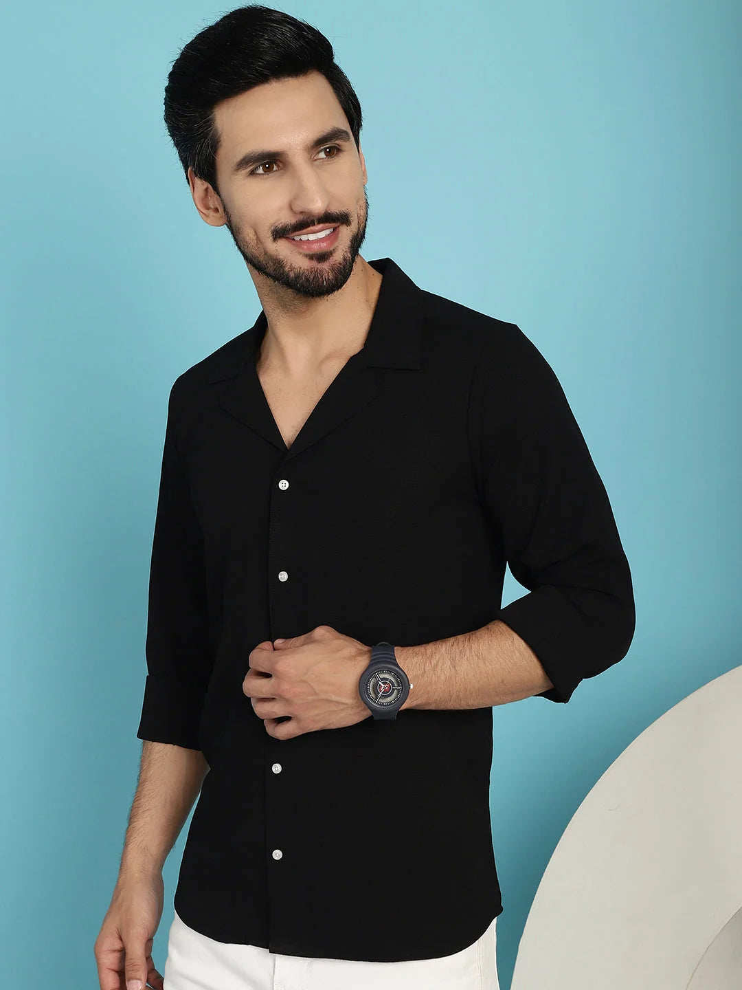 Cotton Assorted Style Shirt | Lapel Collar Casual Shirts