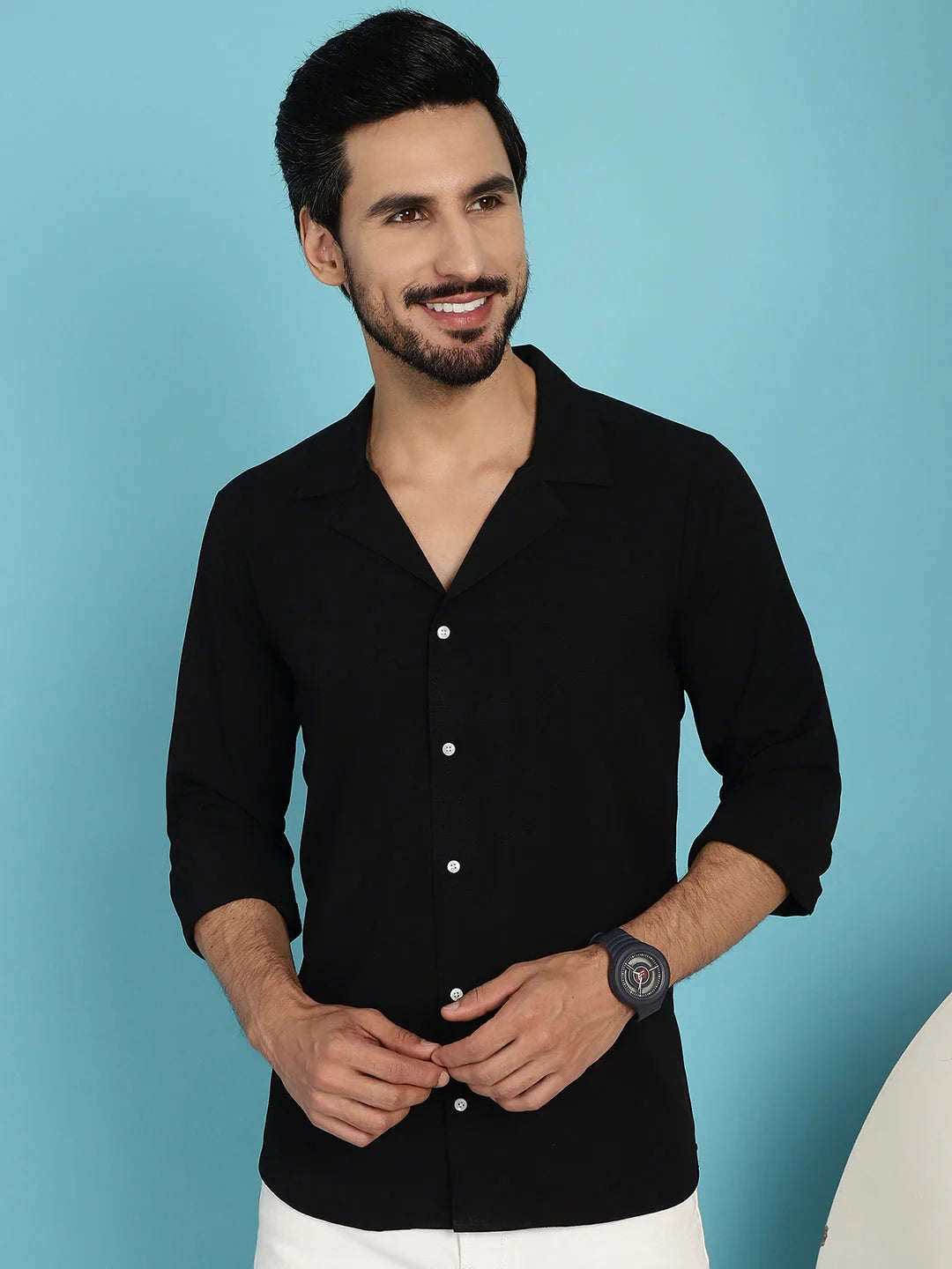 Cotton Assorted Style Shirt | Lapel Collar Casual Shirts