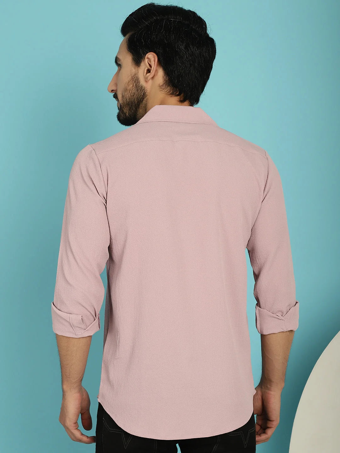 Lapel Collar Casual Shirt SF-904 | Cotton Mens Shirt Online
