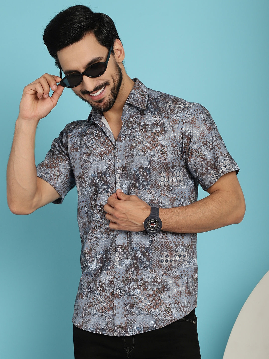 Pejali Printed Shirt | Cotton Mens Casual Beach Shirts