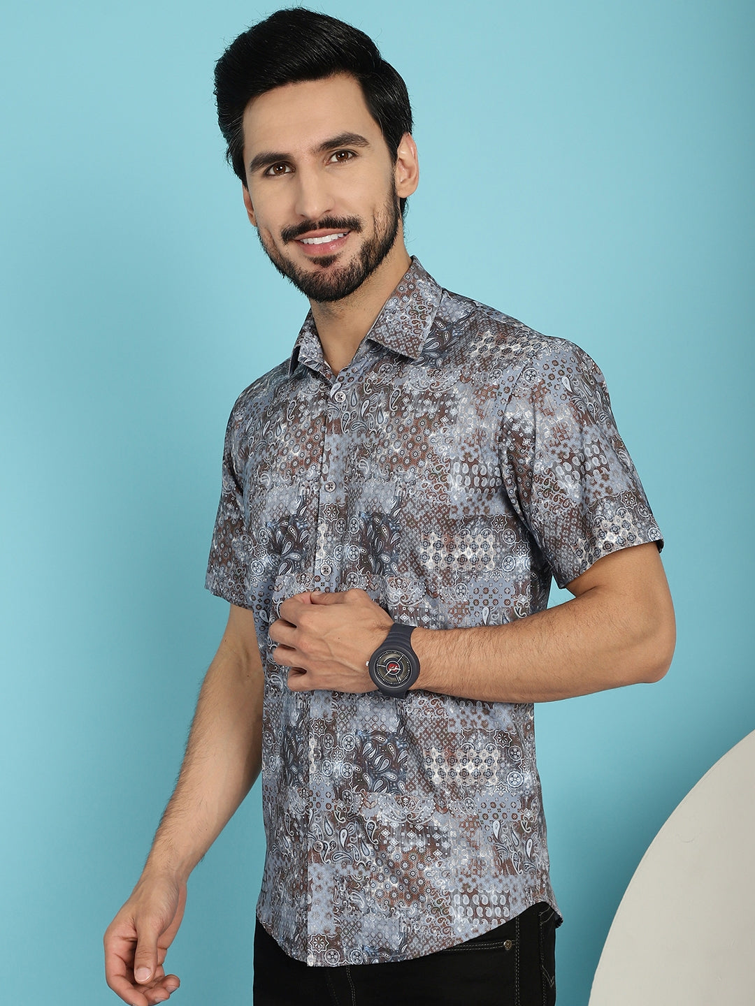 Pejali Printed Shirt | Cotton Mens Casual Beach Shirts