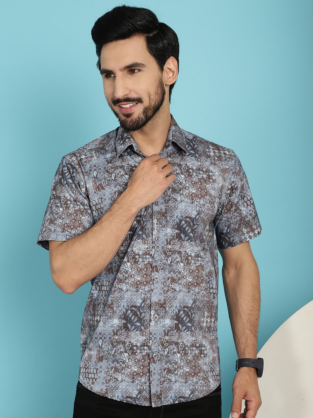 Pejali Printed Shirt | Cotton Mens Casual Beach Shirts