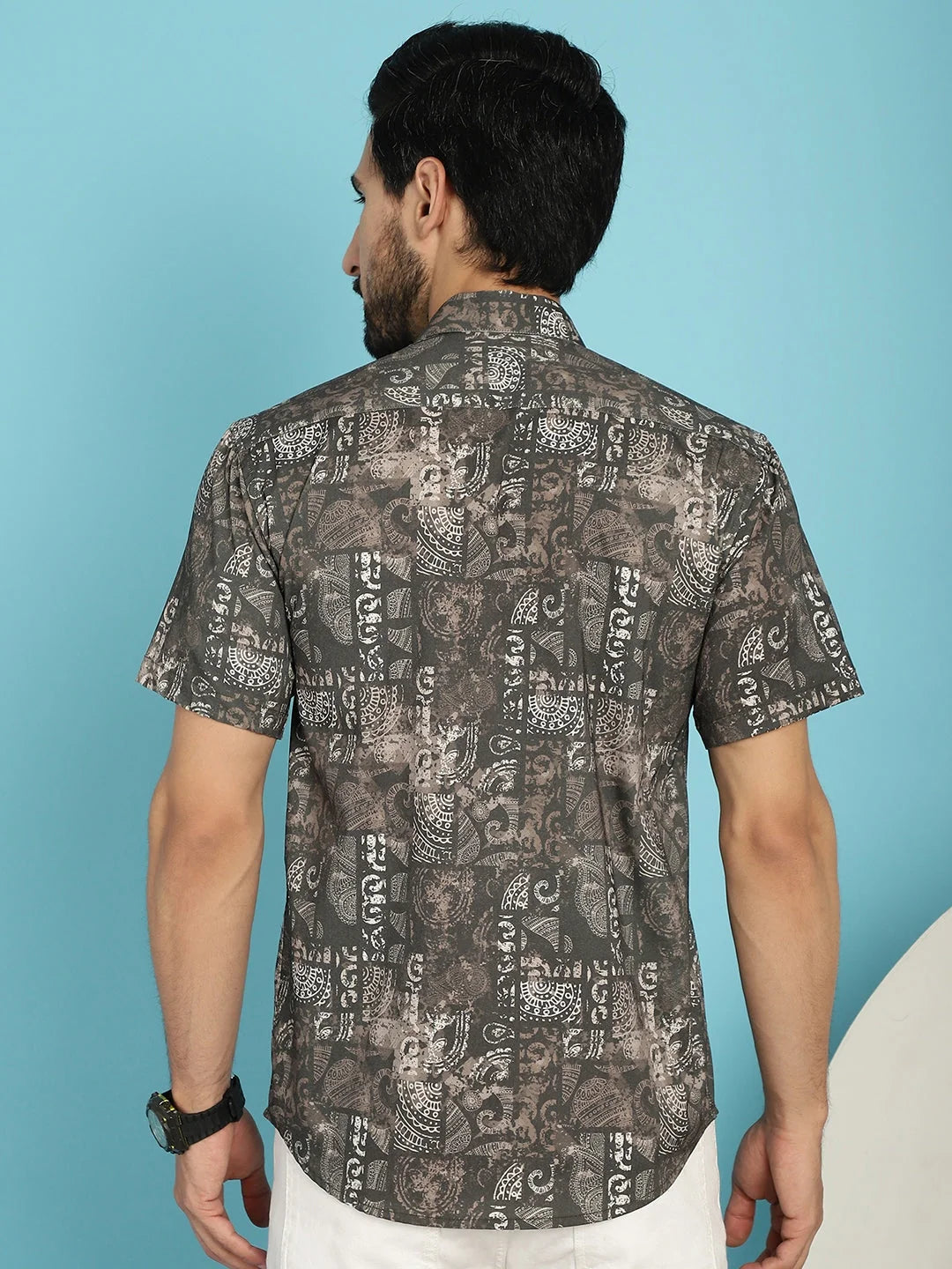 Printed Mens Shirt SF-913 | Cotton Beach & Casual Shirts