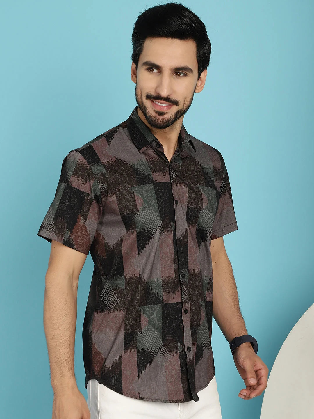 Floral Printed Casual Styled Shirt - Cotton Beach Shirts