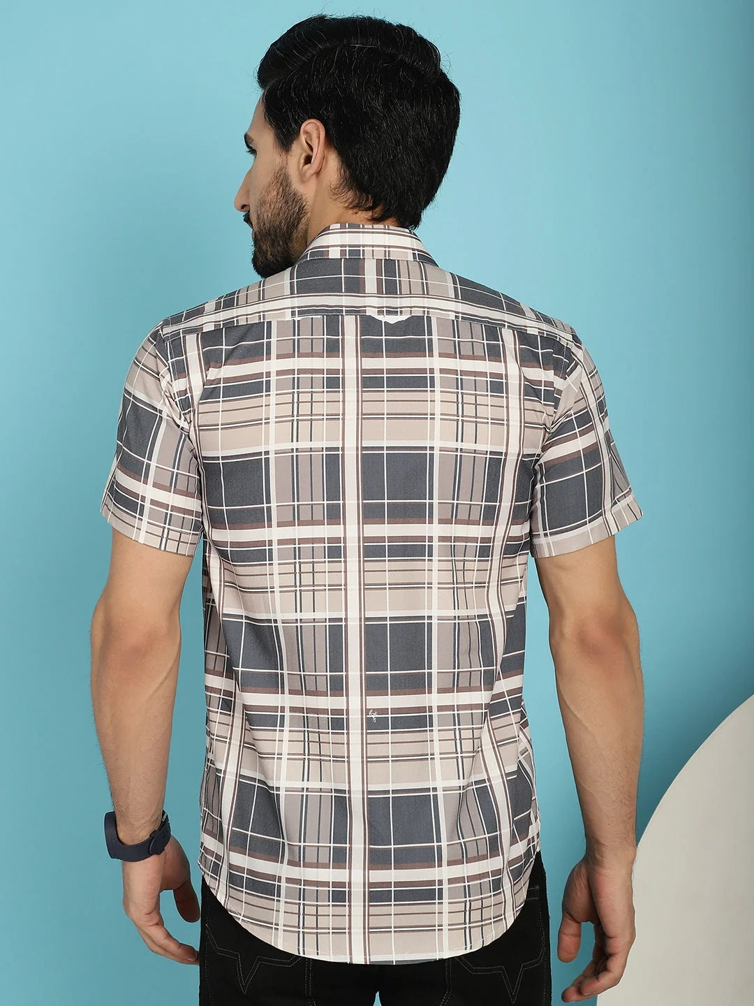 Checked Casual Shirt - Cotton Mens Shirt for Everyday Style