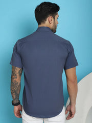 Printed Half Sleeve Lycra Shirt for Men-Styled