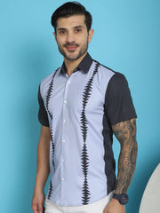Printed Half Sleeve Lycra Styled Shirt for Men