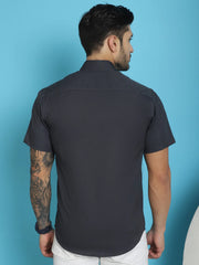 Printed Half Sleeve Lycra Styled Shirt for Men