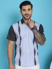Printed Half Sleeve Lycra Styled Shirt for Men