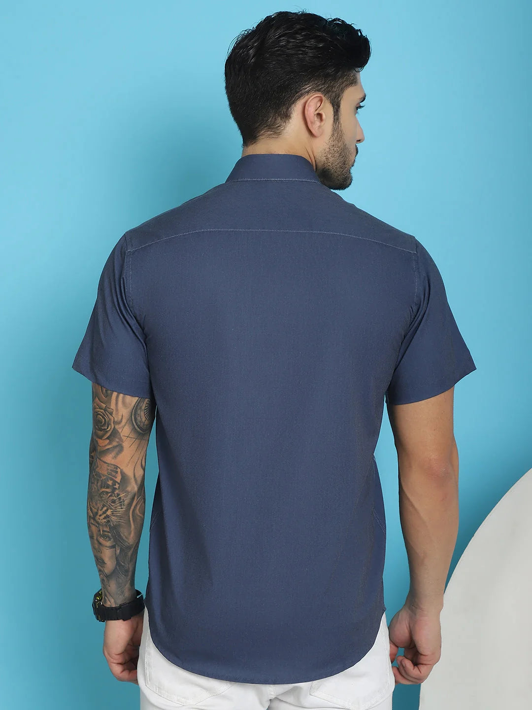 Printed Half Sleeve Lycra Shirt for Men | Stylish Shirt