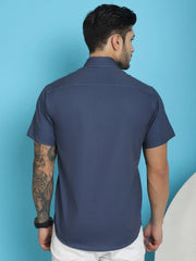 Printed Half Styled Sleeve Lycra Shirt for Men