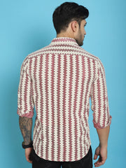 Woven Design Style Cotton Shirt for Men