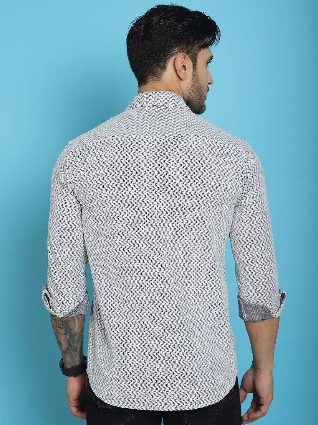 Woven Cotton Shirt for Men - Stylish and Comfortable Fit
