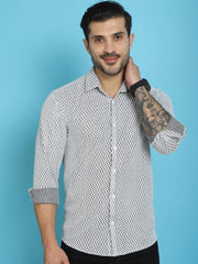 Woven Design Cotton Shirt for Men