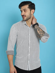 Woven Design Cotton Shirt for Men