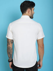 Printed Half Sleeve Lycra Styled Shirt for Men-SF918