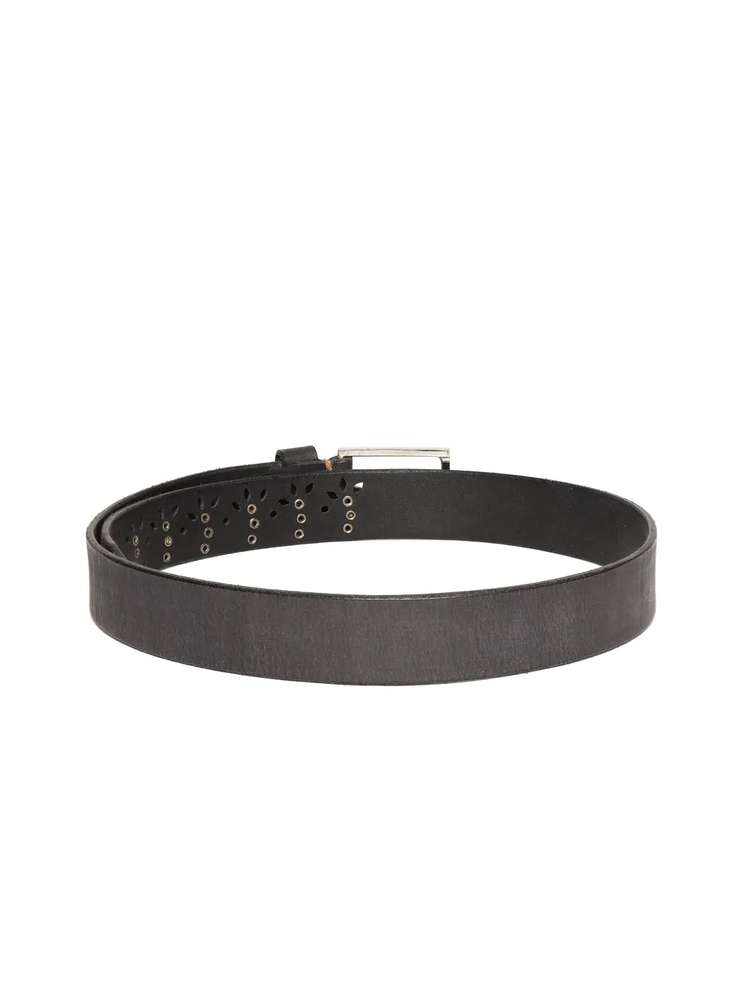 Wholesale Black Broad Gunmetal Studded Leather Belt