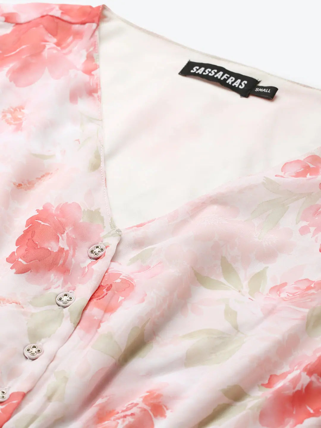 Light Pink Floral Skater Dress - Women's Designer Lehenga Look