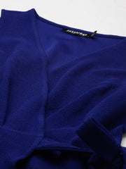 Women's Summer Wrap V-Neck Midi Dress