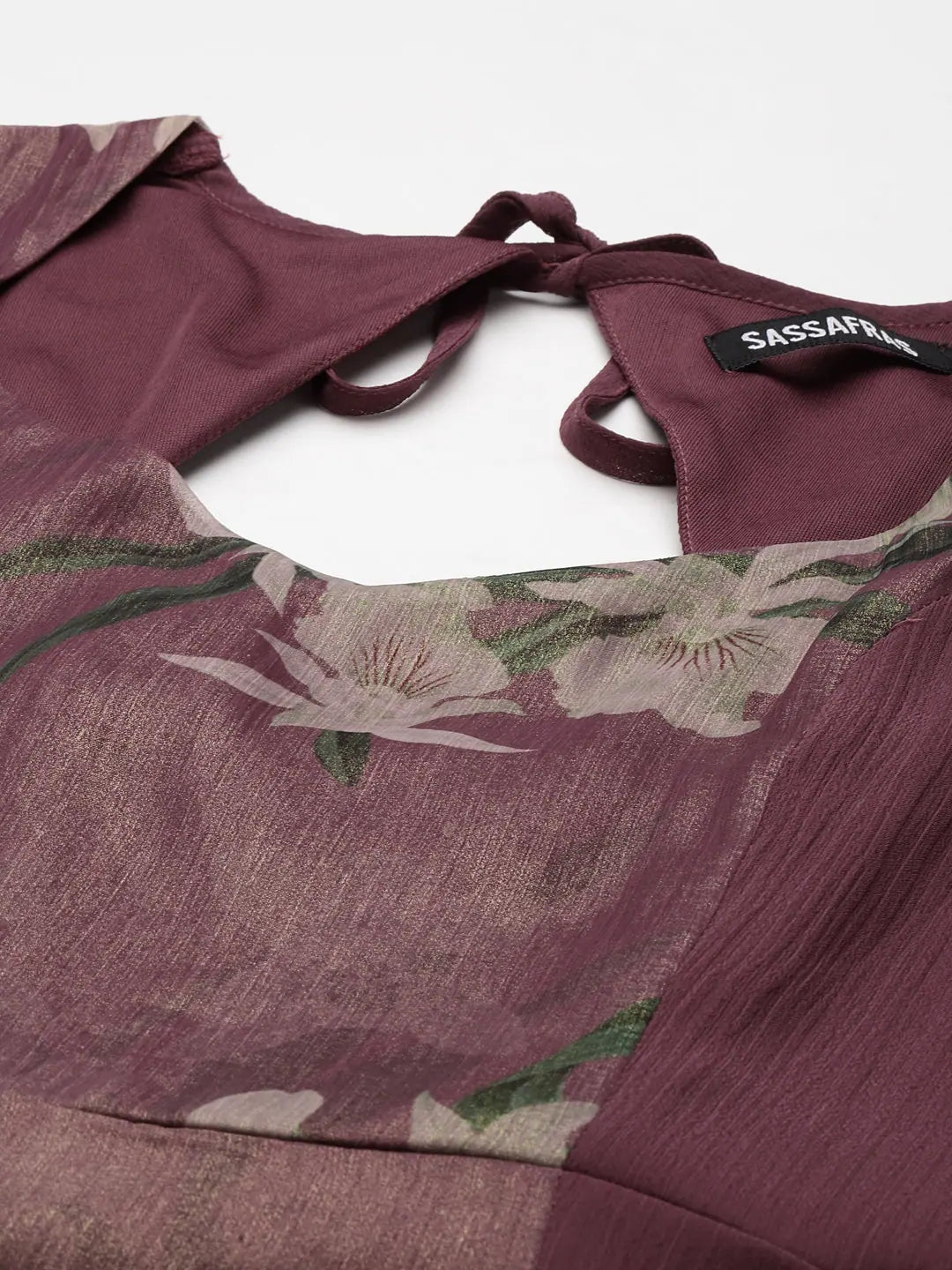 Floral Chiffon Maxi Dress - Party Wear Lehenga Alternative