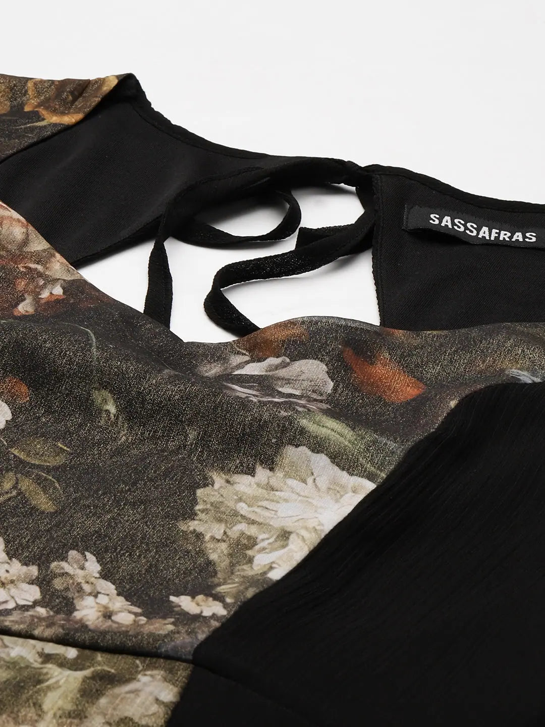 Green Floral Maxi Dress - Women's Chiffon Party Dress