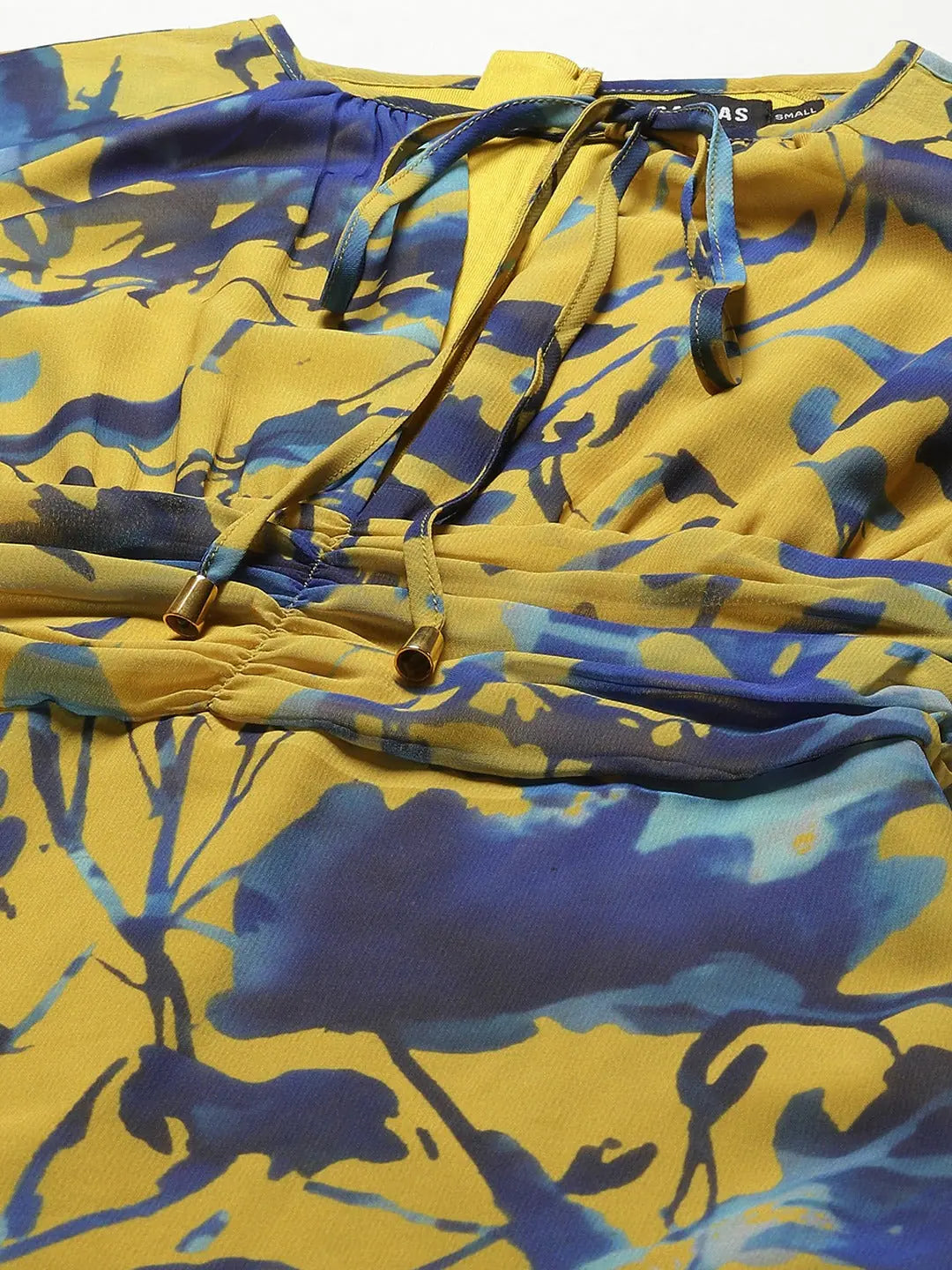 Floral Maxi Dress - Women's Cold Shoulder Maxi