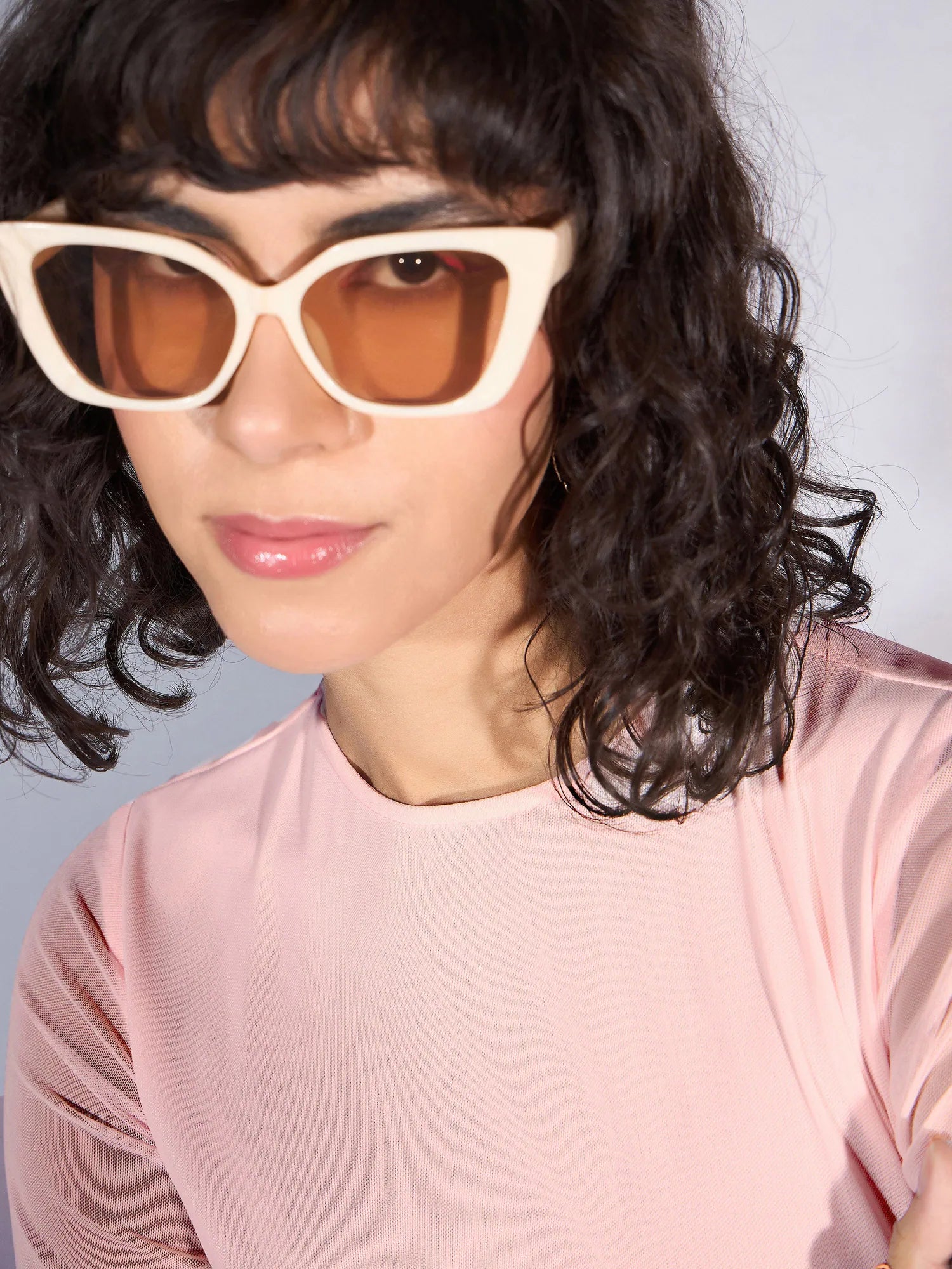 Pink Mesh Midi Dress | Stylish Women's Designer Lehenga Look