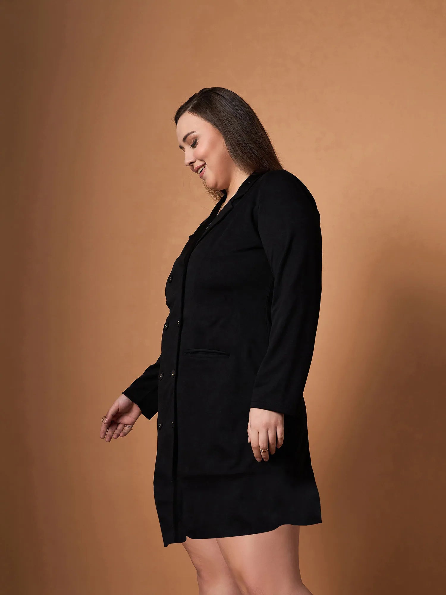 Women's Black Short Blazer Dress | Party Wear Outfit