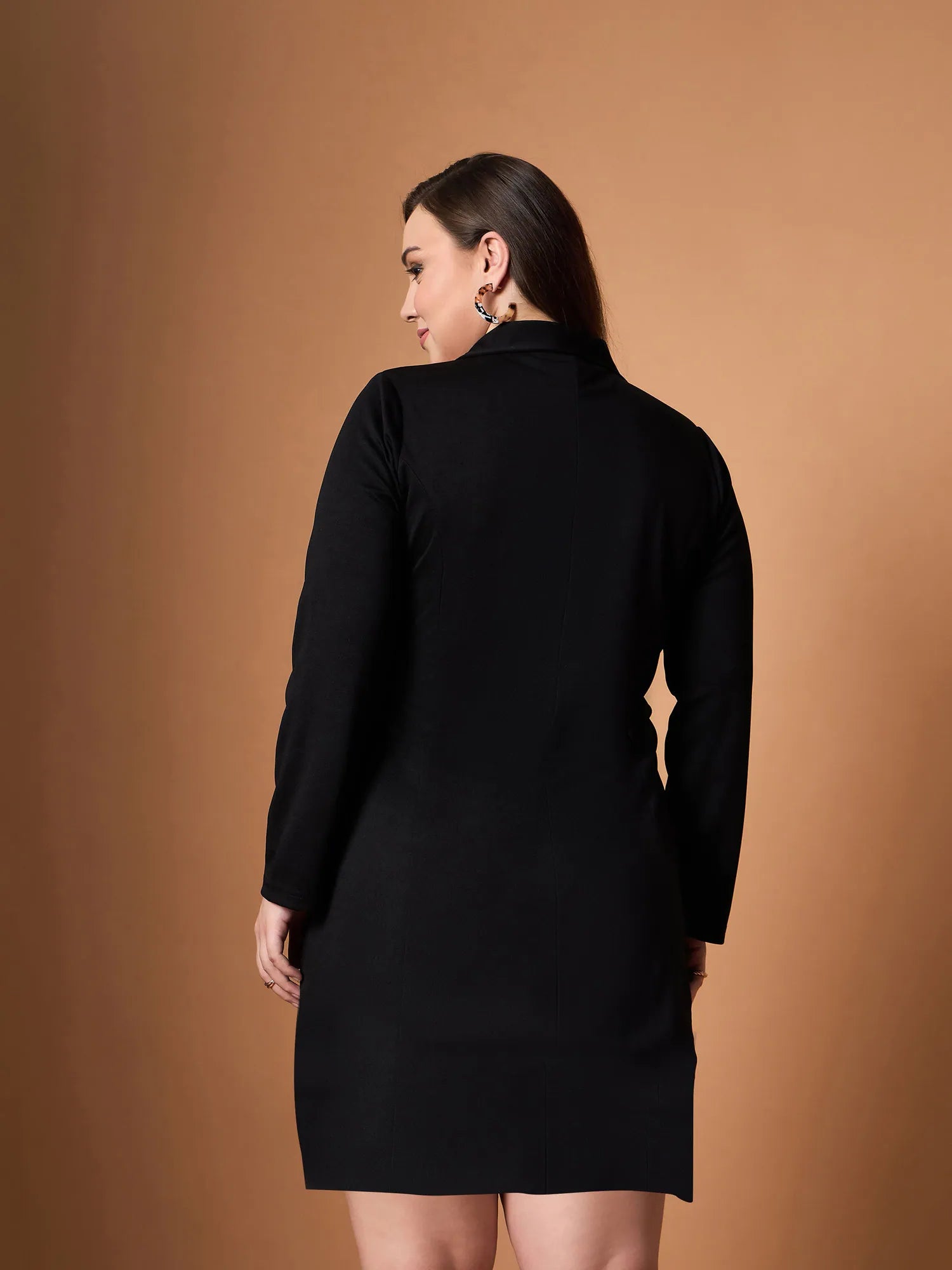 Women's Black Short Blazer Dress | Party Wear Outfit