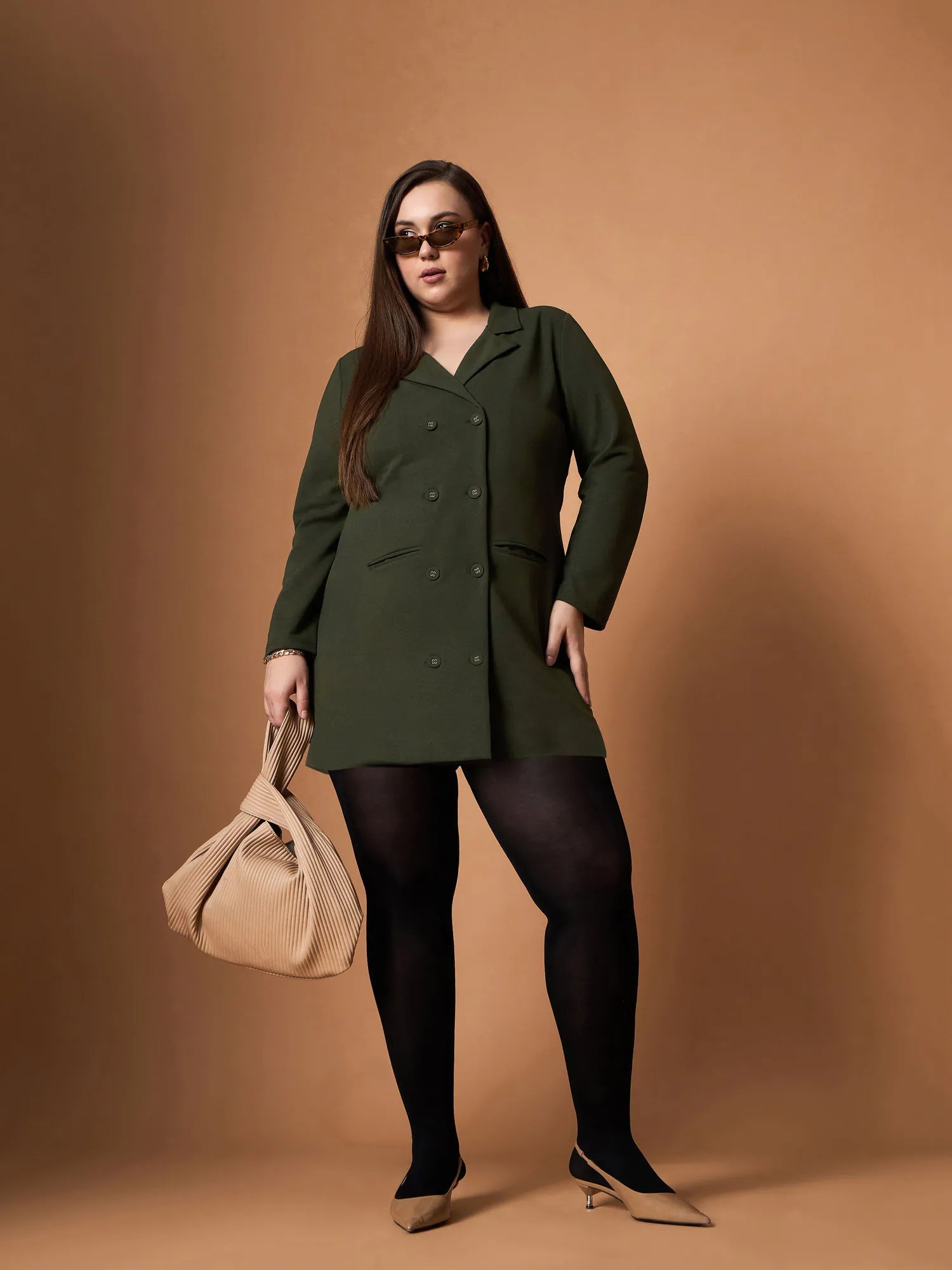 Olive Short Blazer Dress - Stylish & Trendy Women's Fashion