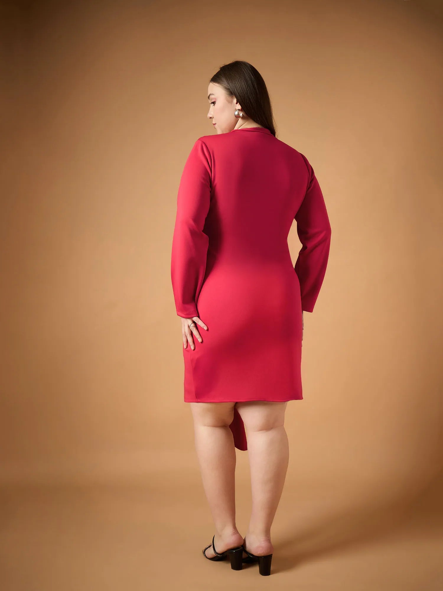 Red Knot Detail Short Dress | Women's Western Wear Online