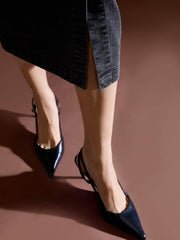 Women Black Washed Denim Front Button Midi Dress-SFDRSS12682