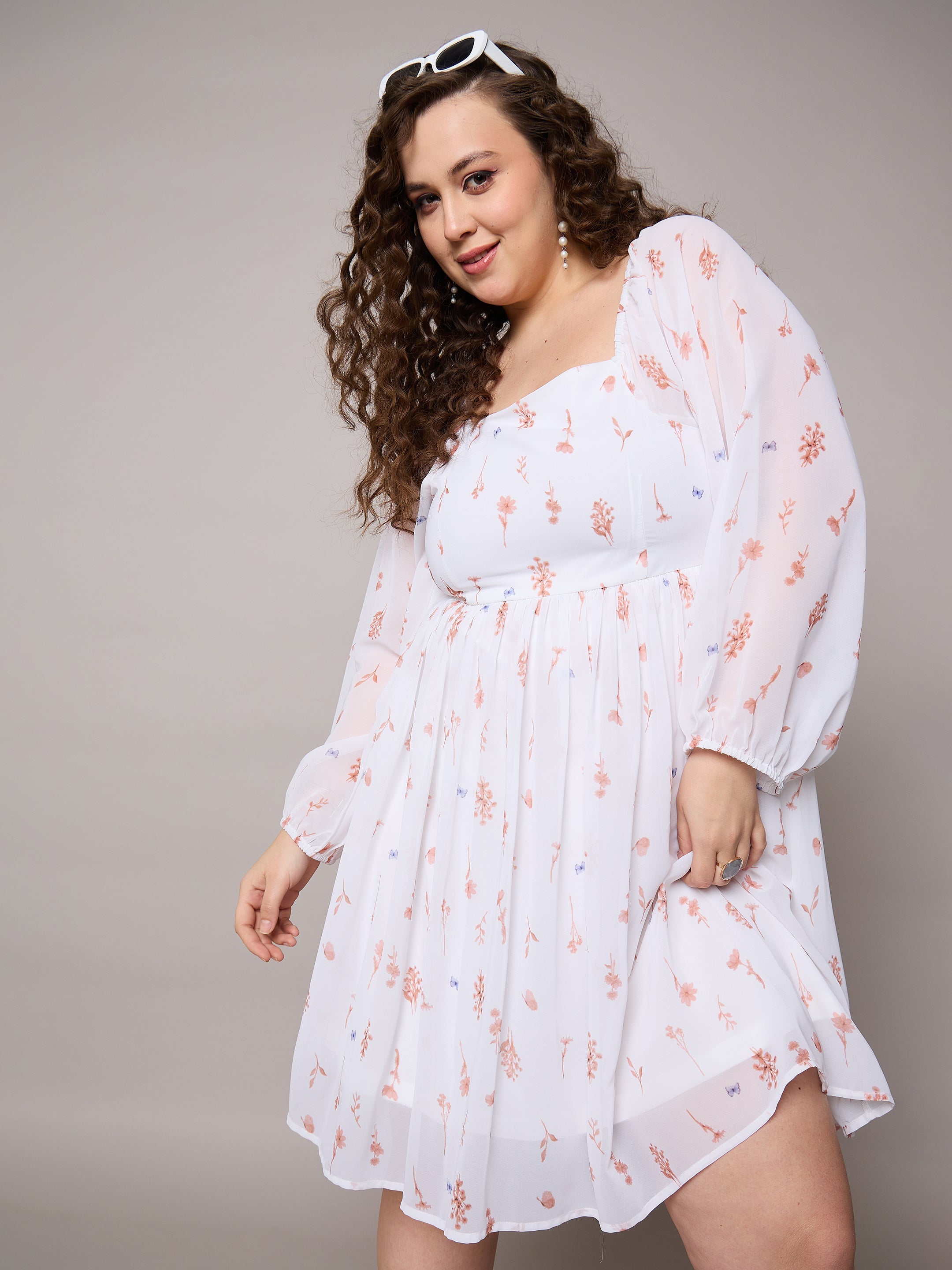 princess polly baby blue dress YOURS LONDON Plus Size Black & Orange Floral Print Skater Dress