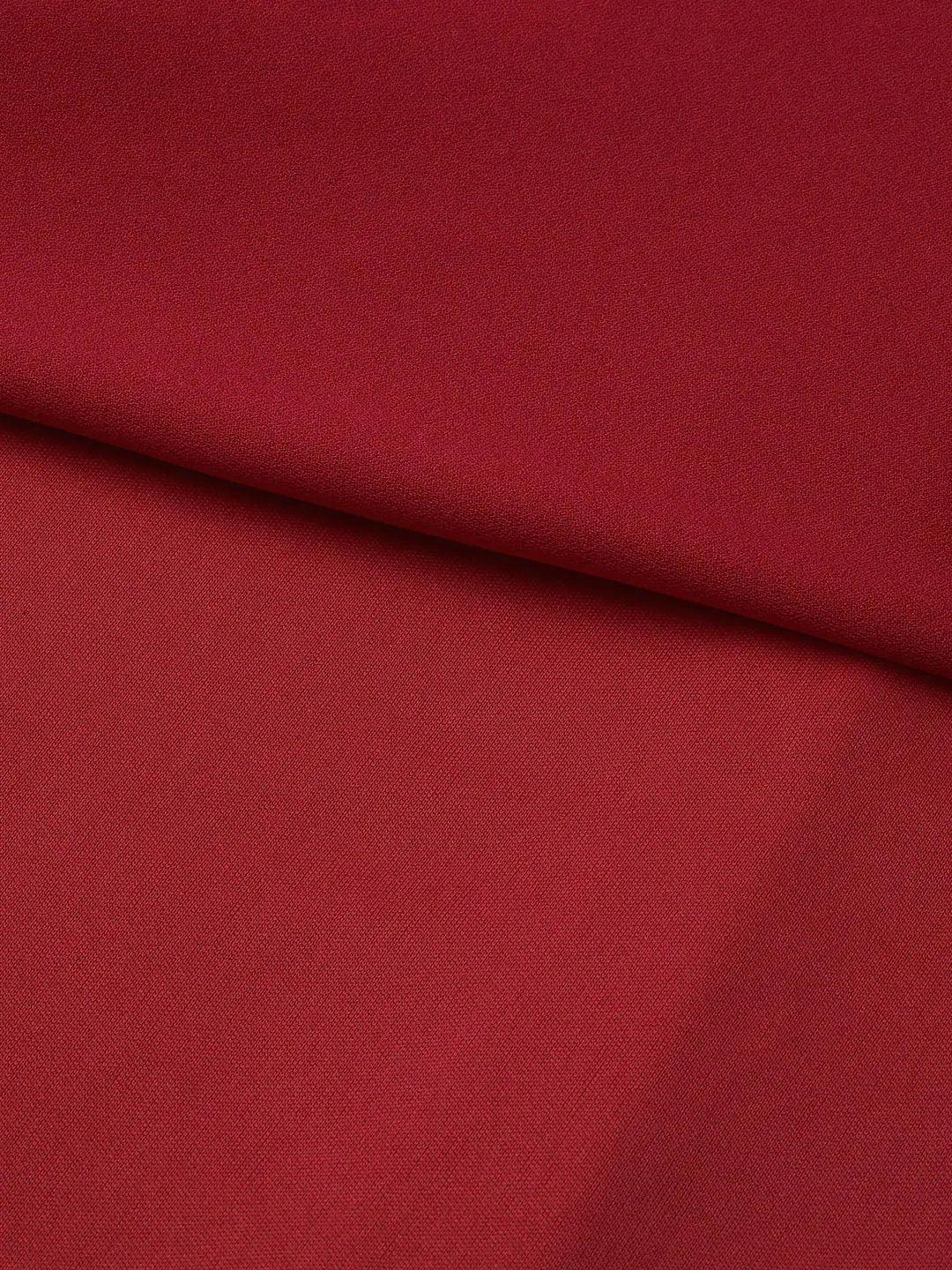 Red Strappy Maxi Dress: Frill Tiered, Fit & Flare Style