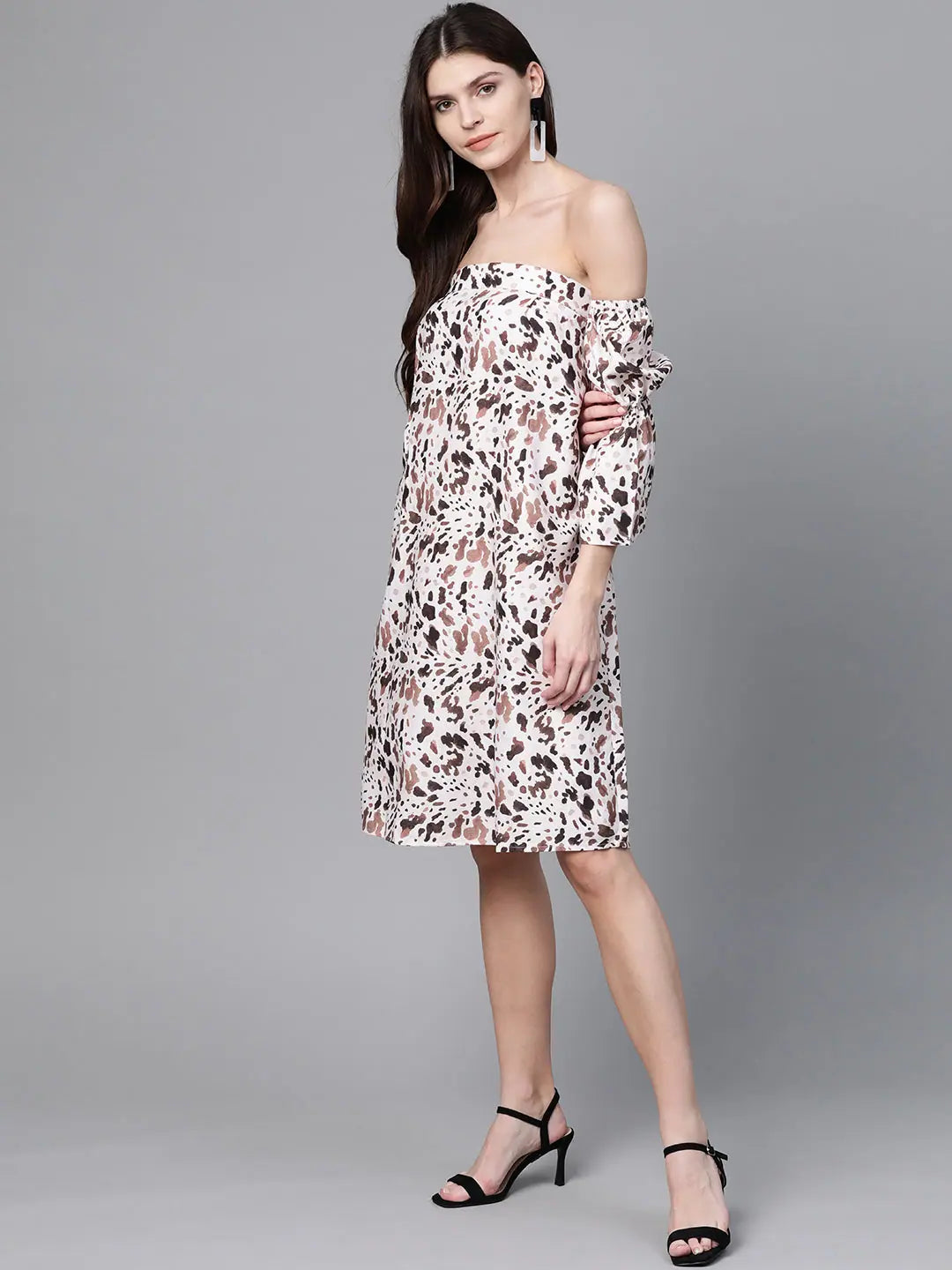 Leopard Bardot Shift Dress | Women's Western Clothing Online