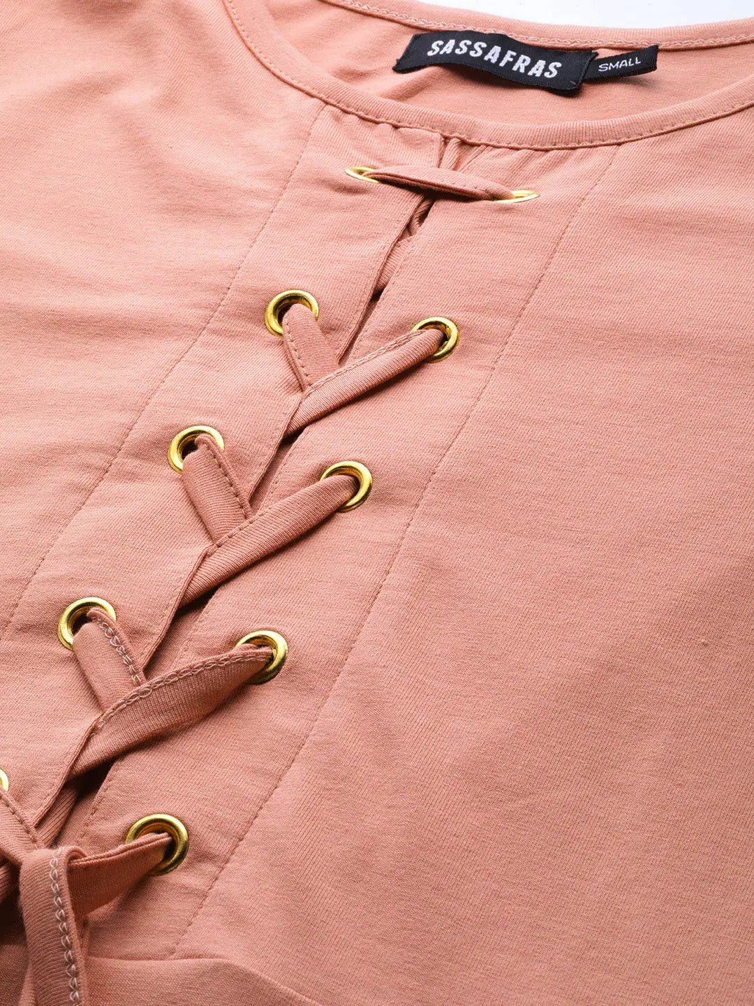 Peach Criss Cross Maxi | Cotton Lehenga for Women